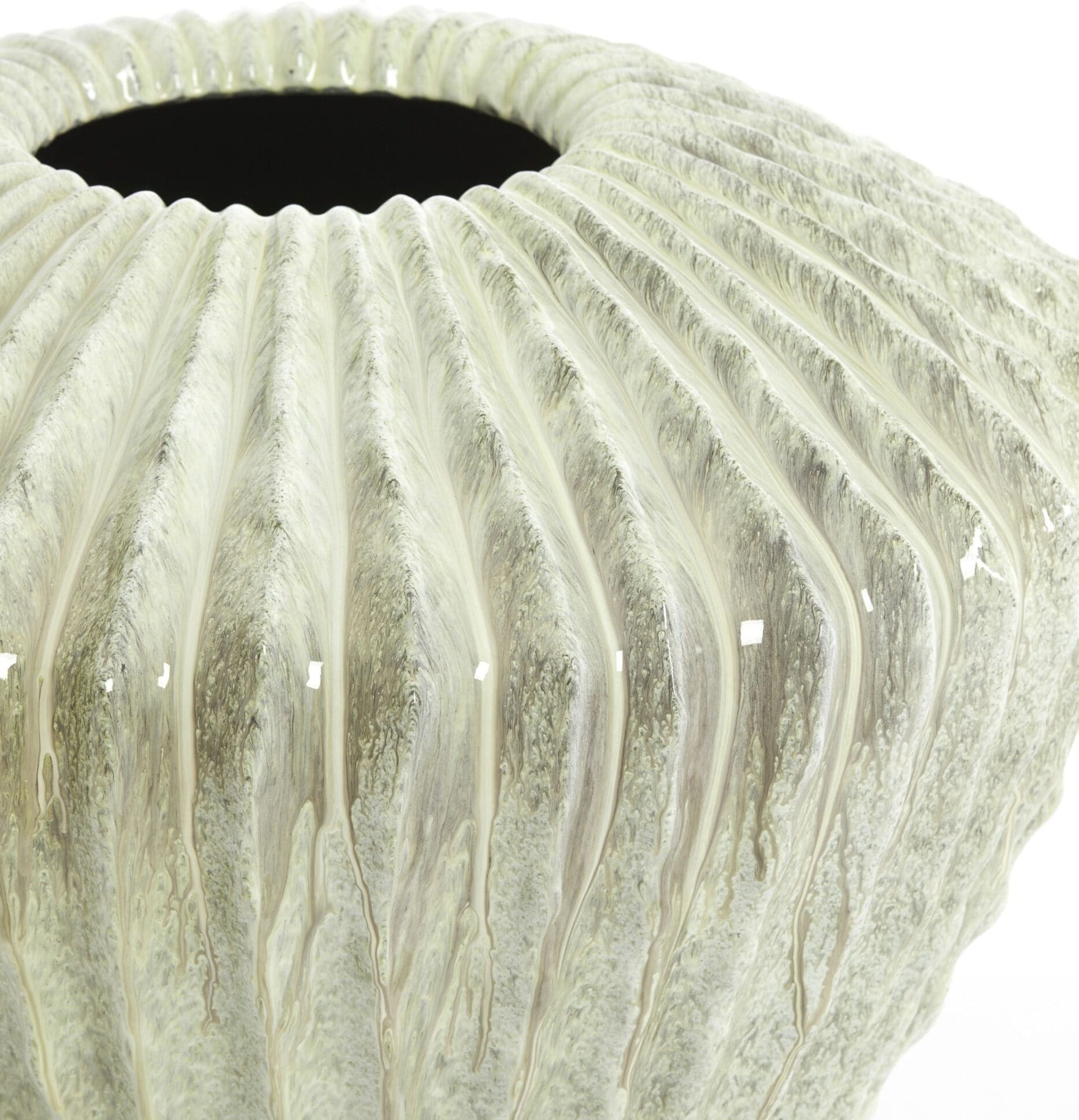 Light & Living Vaas Cacti - glans mint groen Groen Vaas