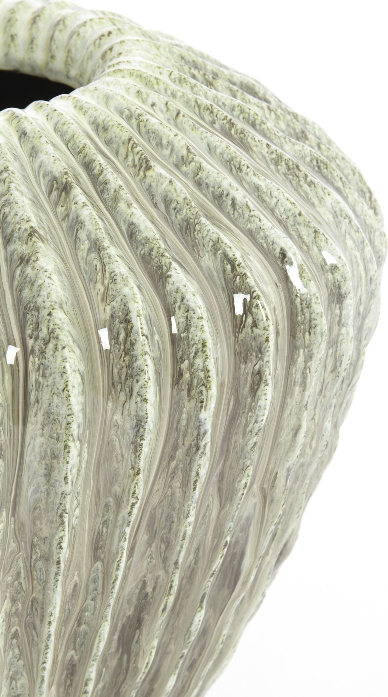 Light & Living Vaas Cacti - glans mint groen Groen Vaas