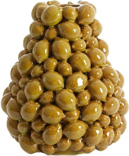 Light & Living Vaas Citrus - keramiek bruin-groen Bruin Vaas