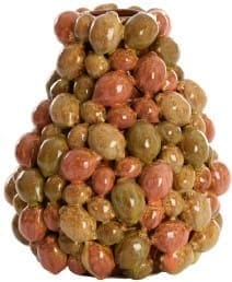 Light & Living Vaas Citrus - keramiek bruin-oranje+groen Bruin Vaas