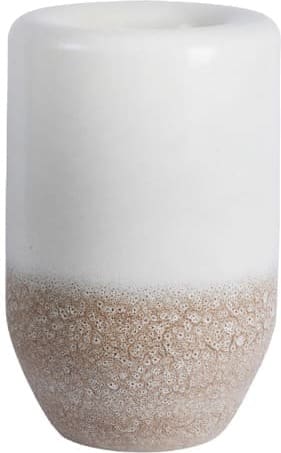 Light & Living Vaas Isaura - keramiek crème+bruin Wit Vaas