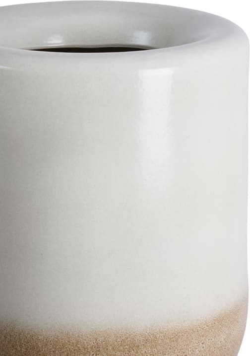 Light & Living Vaas Isaura - keramiek crème+bruin Wit Vaas