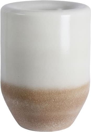 Light & Living Vaas Isaura - keramiek crème+bruin Wit Vaas