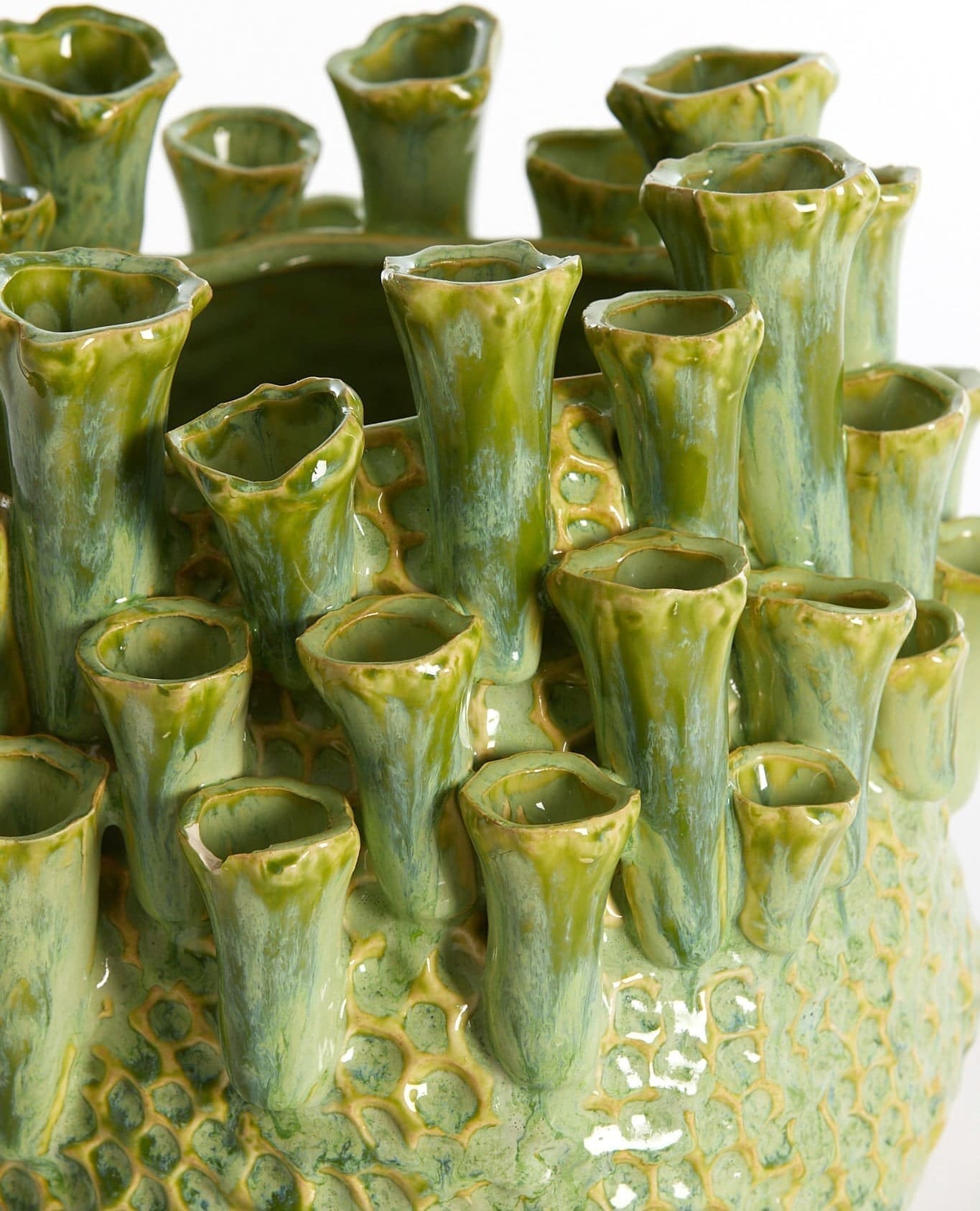Light & Living Vaas Kyral - keramiek mint groen Groen Vaas