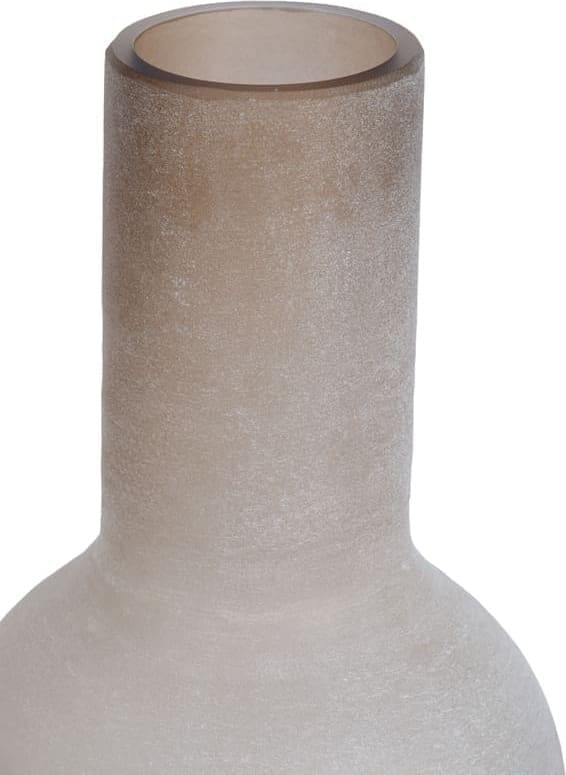 Light & Living Vaas Lazaro - glas mat licht bruin Bruin Vaas