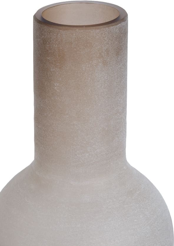 Light & Living Vaas Lazaro - glas mat licht bruin Bruin Vaas