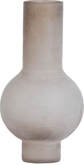 Light & Living Vaas Lazaro - glas mat licht bruin Bruin Vaas