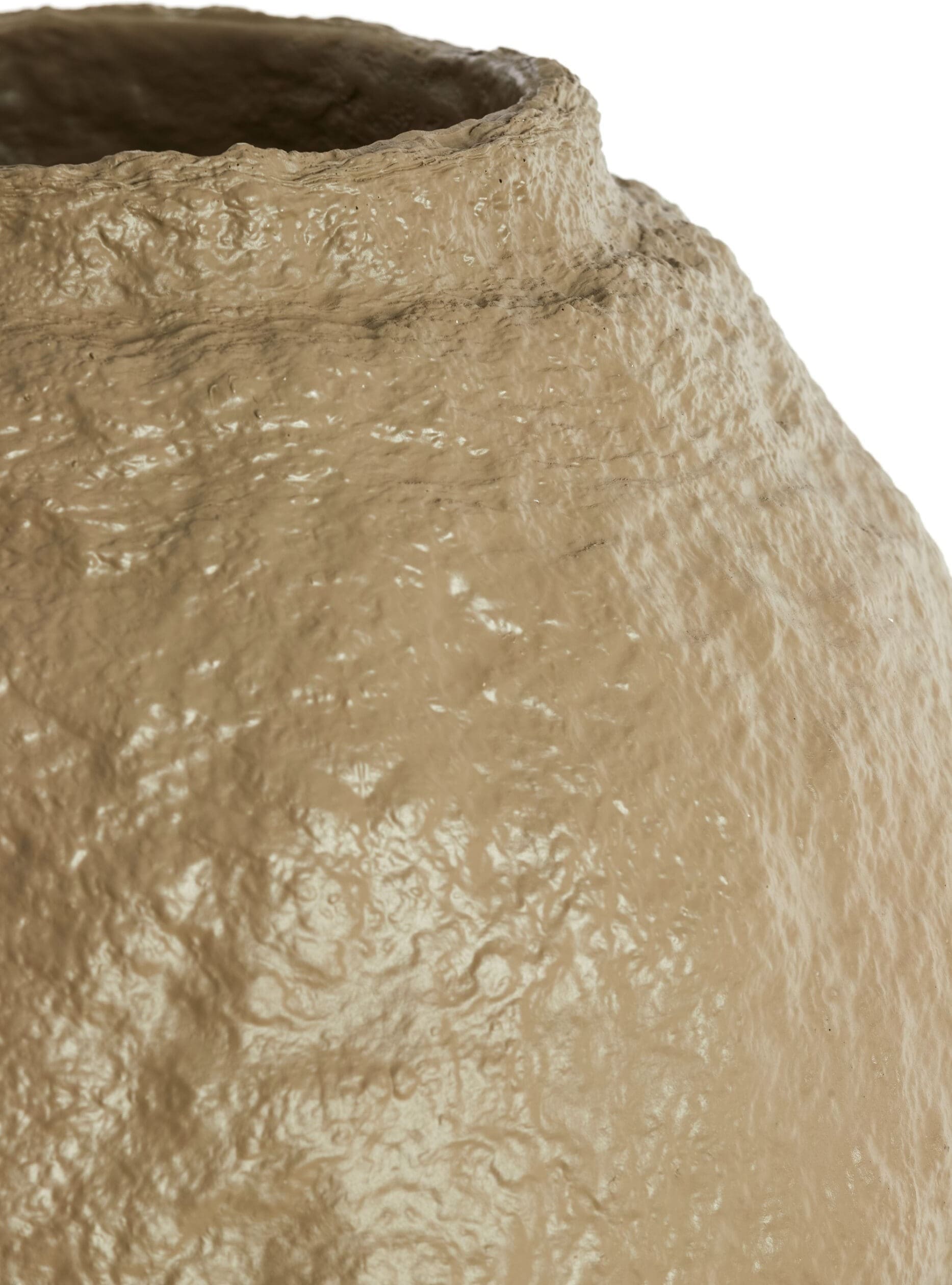 Light & Living Vaas Leano - mat taupe Bruin Vaas