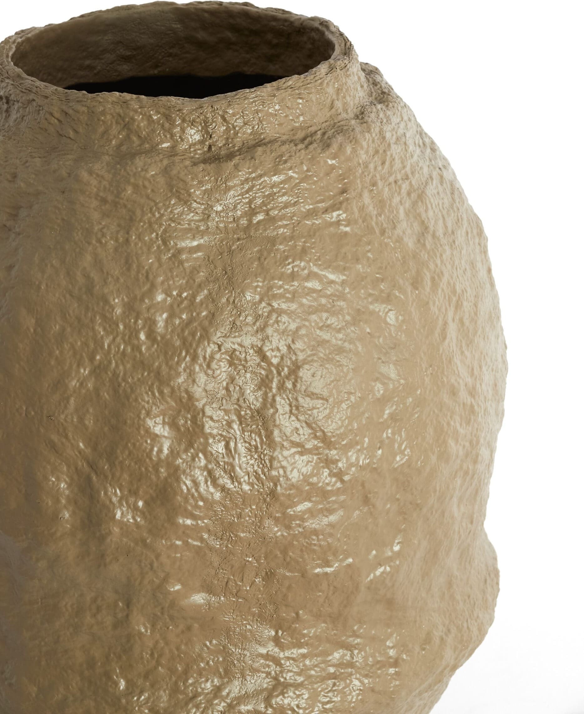 Light & Living Vaas Leano - mat taupe Bruin Vaas