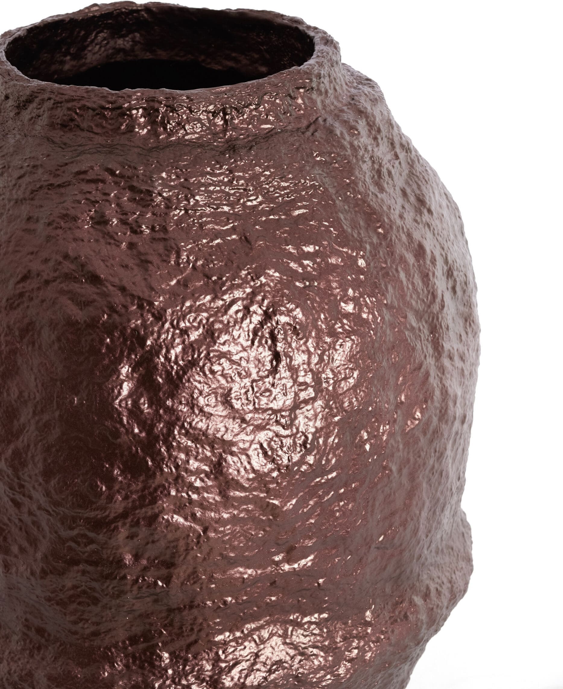 Light & Living Vaas Leano - metallic aubergine Paars Vaas