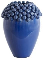 Light & Living Vaas Lovro - keramiek donker blauw Blauw Vaas