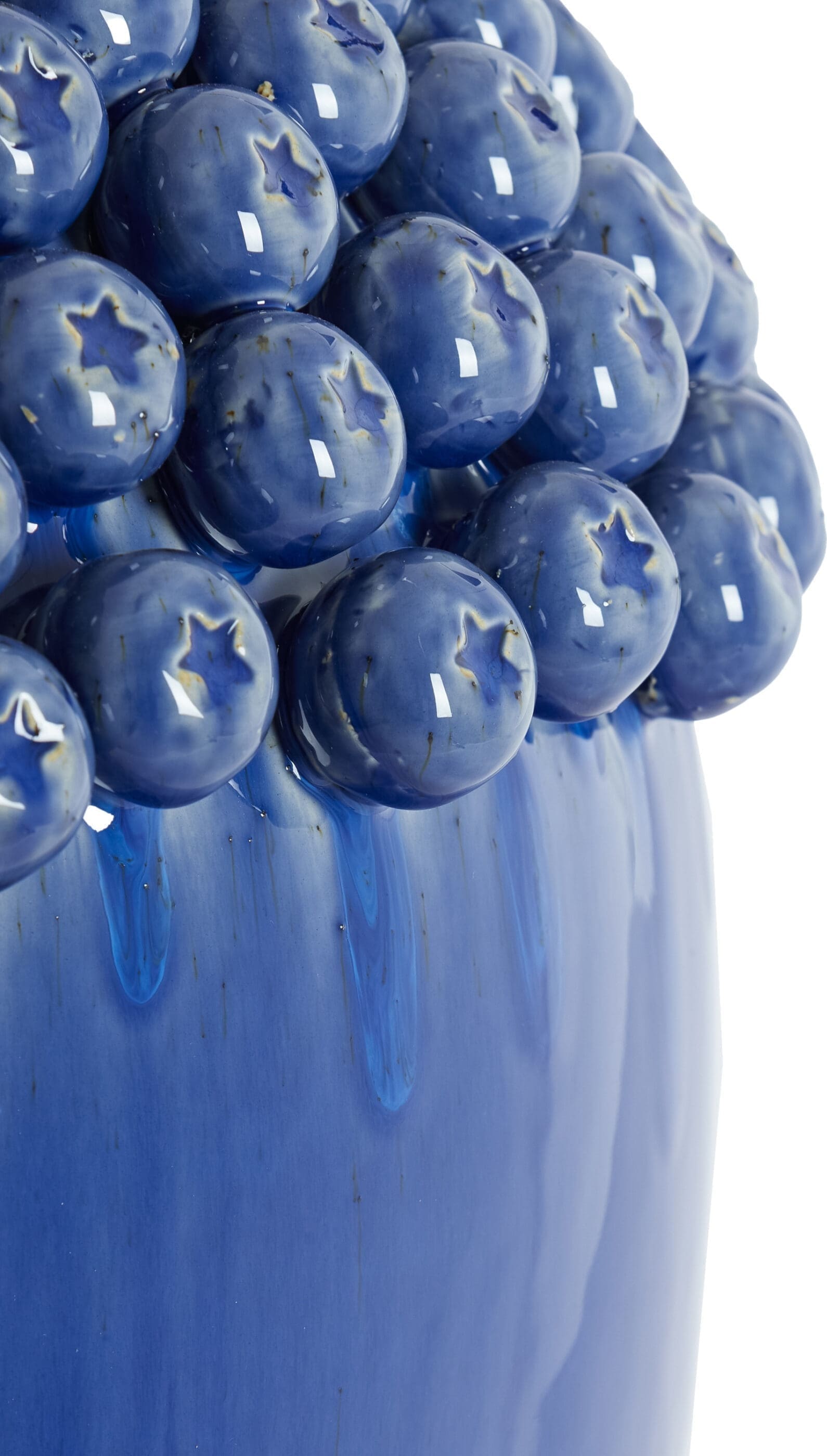 Light & Living Vaas Lovro - keramiek donker blauw Blauw Vaas