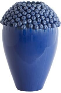 Light & Living Vaas Lovro - keramiek donker blauw Blauw Vaas