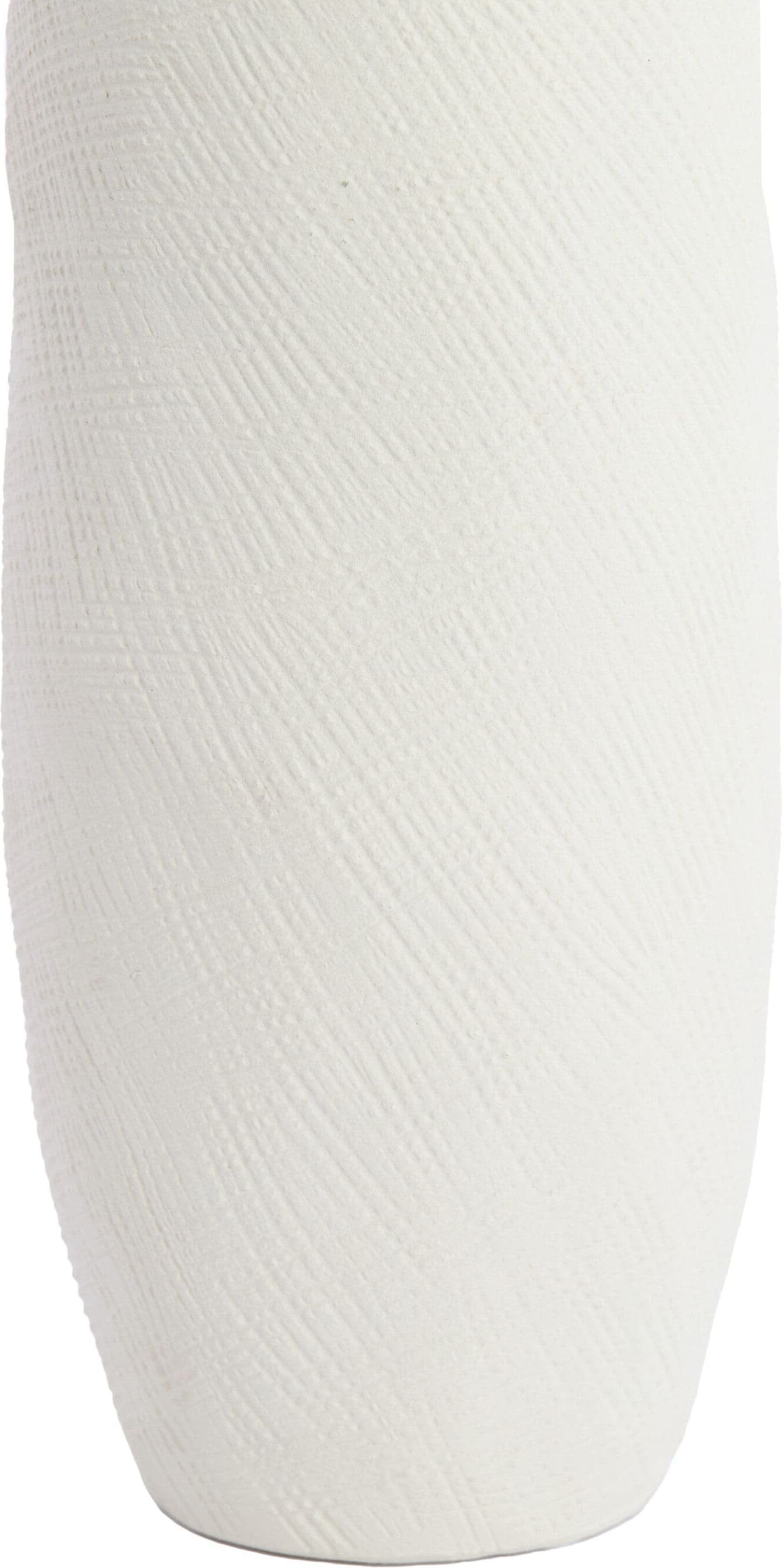 Light & Living Vaas Mesa - keramiek crème Wit Vaas