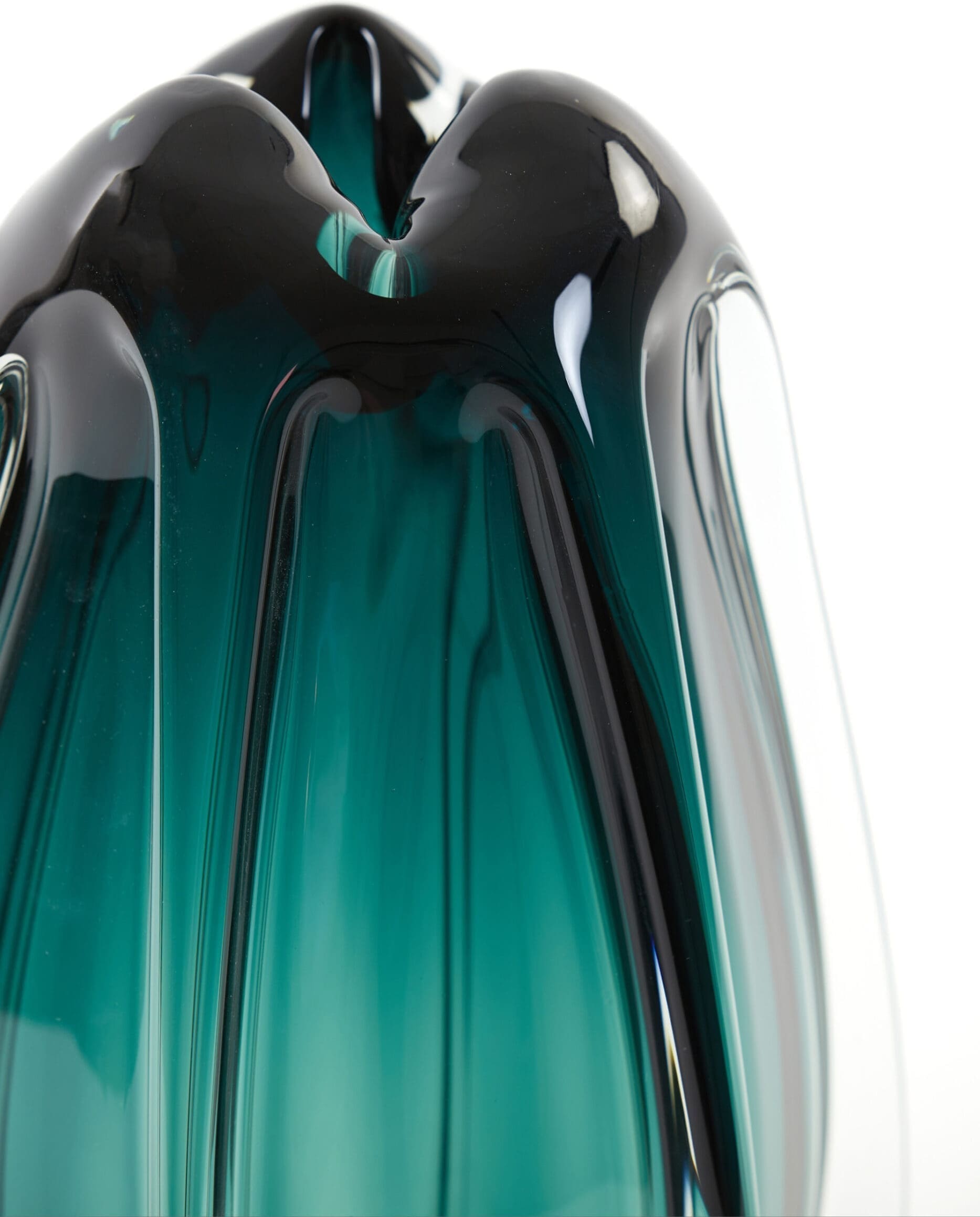 Light & Living Vaas Murela - glas turquoise Blauw Vaas
