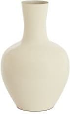 Light & Living Vaas Nana - glans crème Wit Vaas
