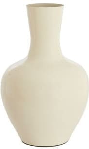 Light & Living Vaas Nana - glans crème Wit Vaas