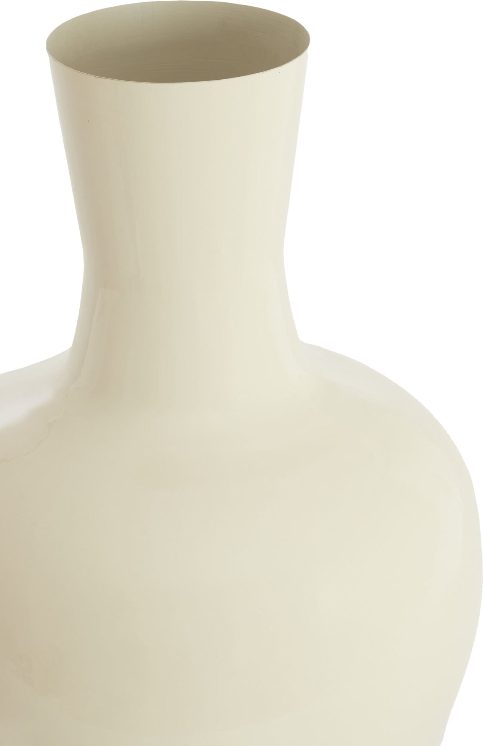 Light & Living Vaas Nana - glans crème Wit Vaas
