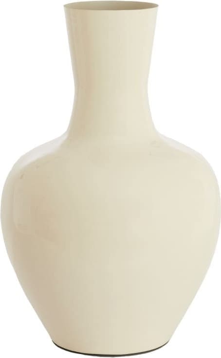 Light & Living Vaas Nana - glans crème Wit Vaas