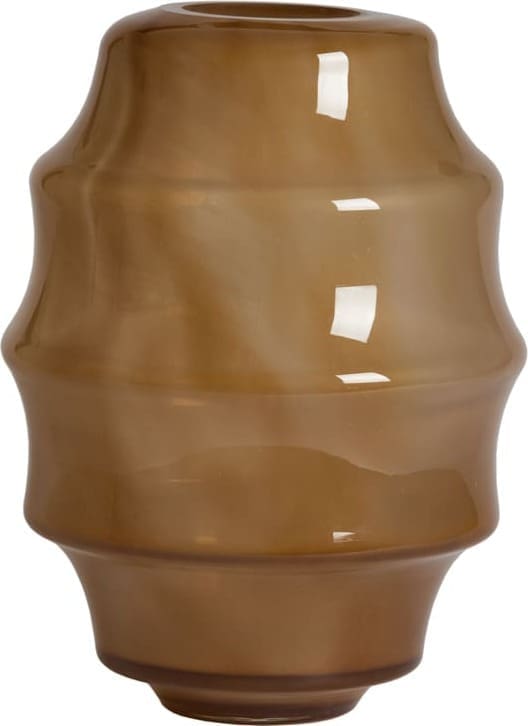 Light & Living Vaas Nayoro - glas glans amber Bruin Vaas