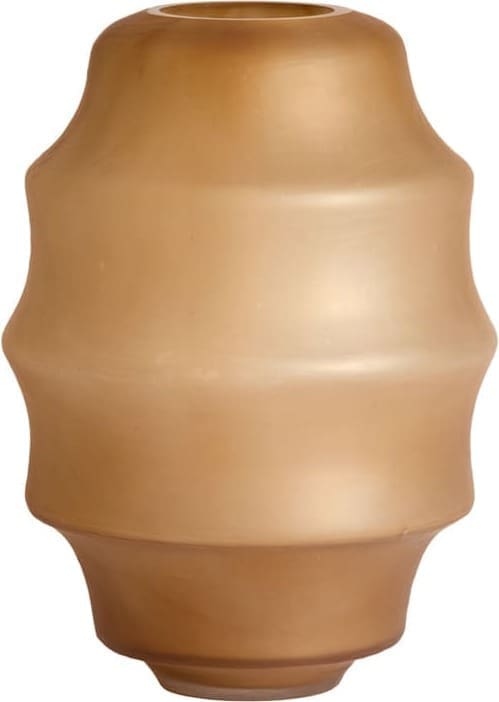 Light & Living Vaas Nayoro - glas mat amber Bruin Vaas