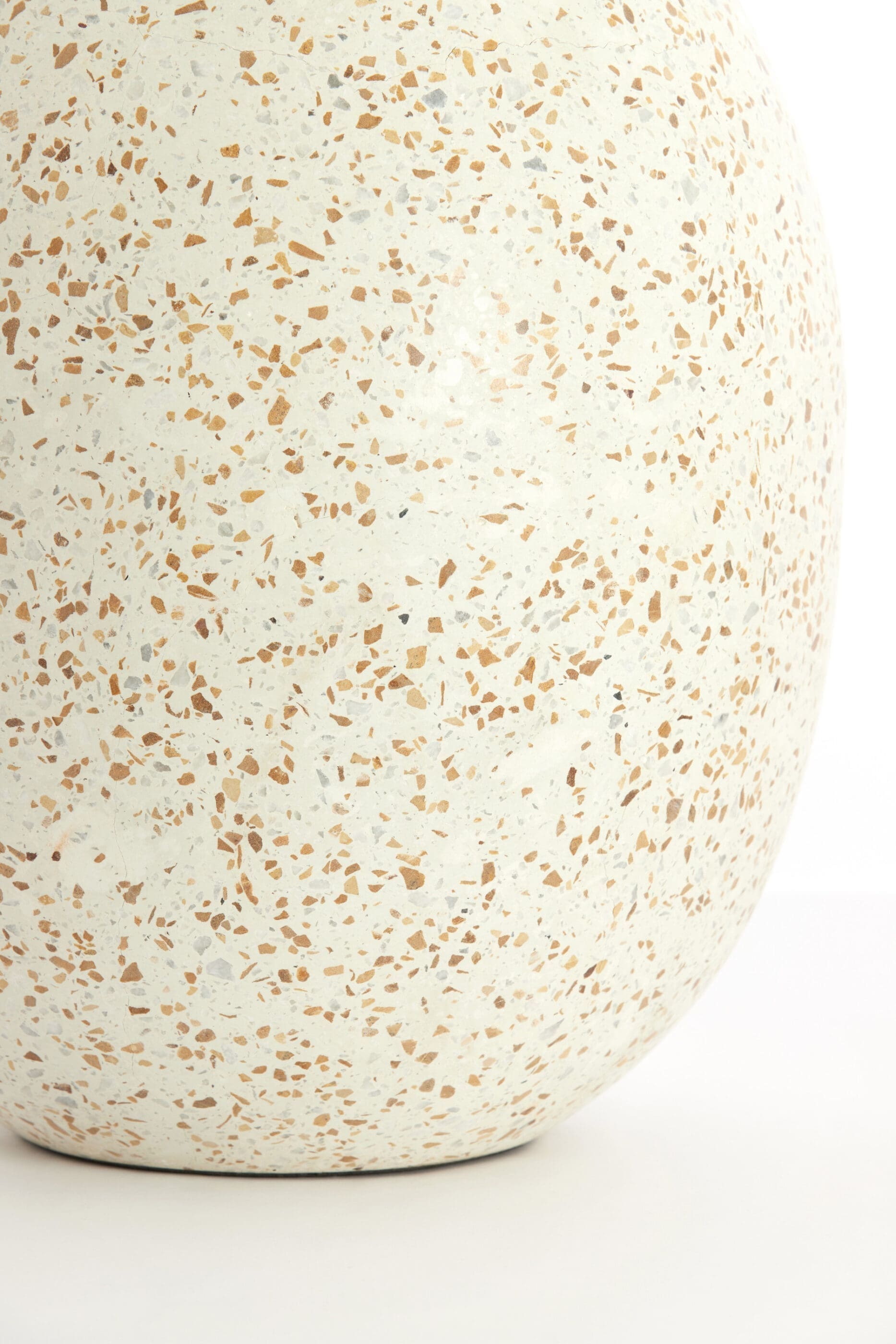 Light & Living Vaas Orxeta - terrazzo crème Wit Vaas