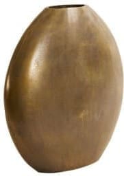 Light & Living Vaas Positano - ovaal plat antiek brons Brons Vaas