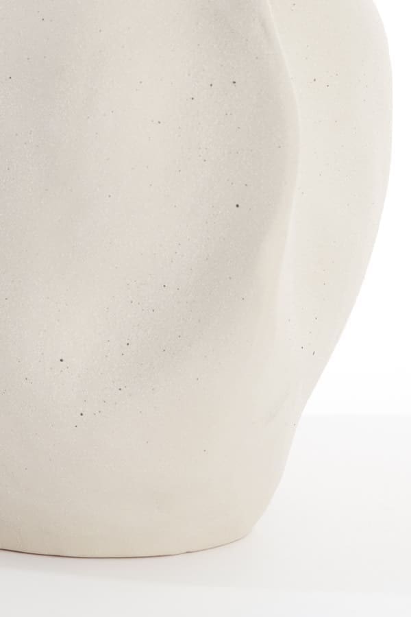 Light & Living Vaas Sanguli - keramiek crème Wit Vaas