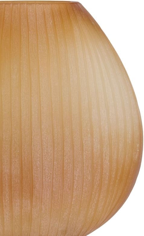 Light & Living Vaas Santino - glas mat amber Oranje Vaas