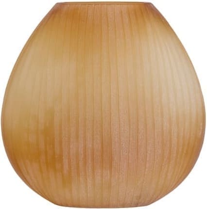 Light & Living Vaas Santino - glas mat amber Oranje Vaas