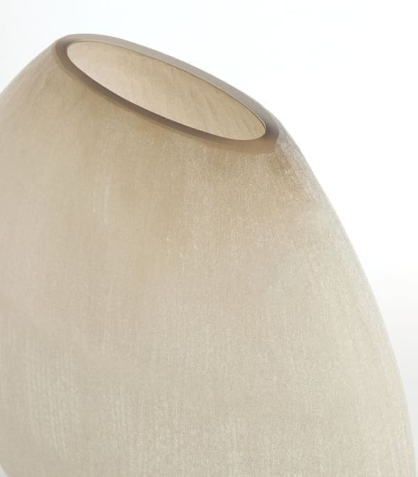 Light & Living Vaas Santino - glas mat licht bruin Bruin Vaas