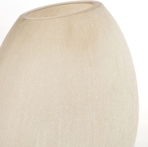 Light & Living Vaas Santino - glas mat licht bruin Bruin Vaas