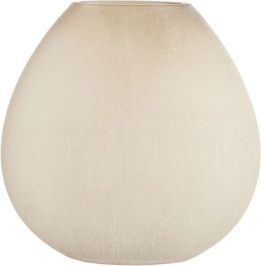 Light & Living Vaas Santino - glas mat licht bruin Bruin Vaas