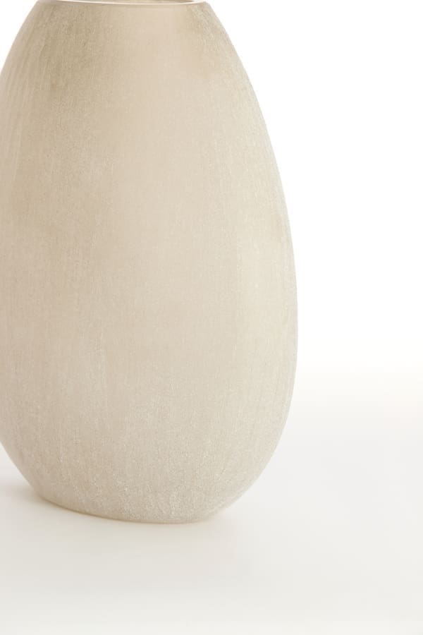 Light & Living Vaas Santino - glas mat licht bruin Bruin Vaas