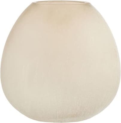 Light & Living Vaas Santino - glas mat licht bruin Bruin Vaas
