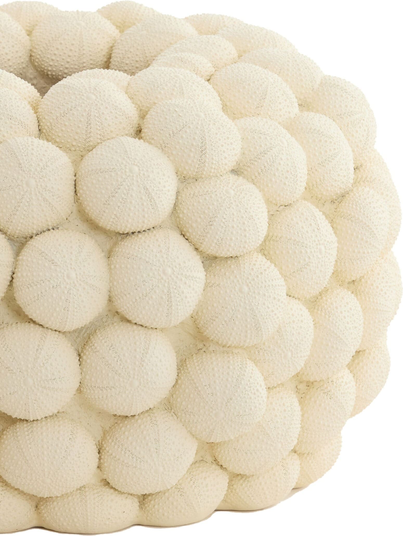 Light & Living Vaas Sea Urchin - URCHIN crème Wit Vaas