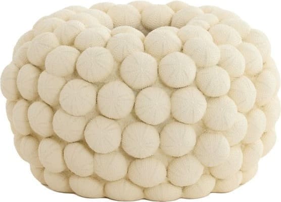 Light & Living Vaas Sea Urchin - URCHIN crème Wit Vaas
