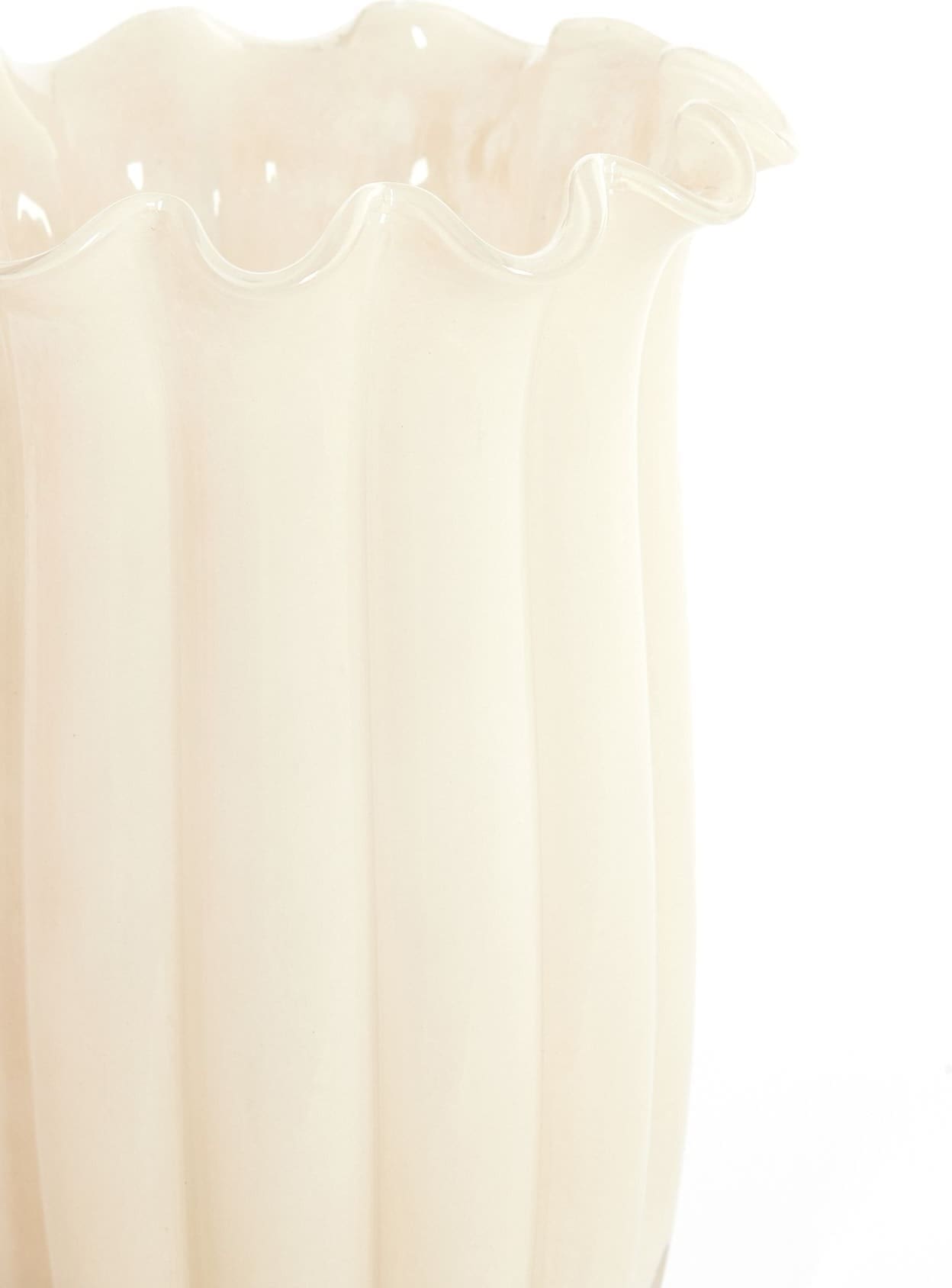 Light & Living Vaas Sedona - glas crème Wit Vaas