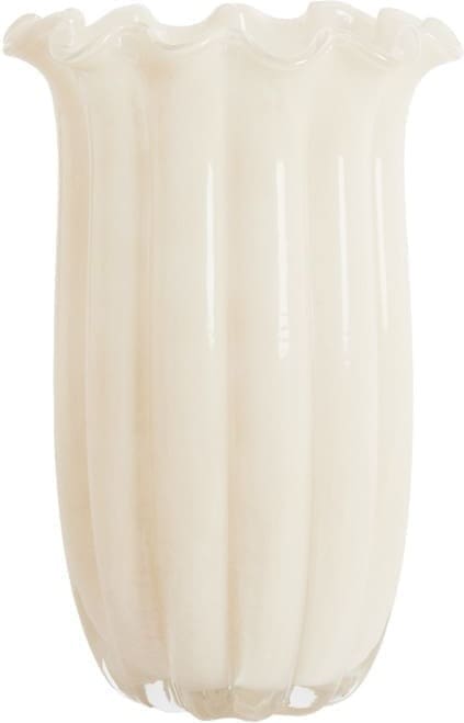 Light & Living Vaas Sedona - glas crème Wit Vaas