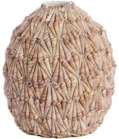 Light & Living Vaas Shell - zand-taupe Bruin Vaas
