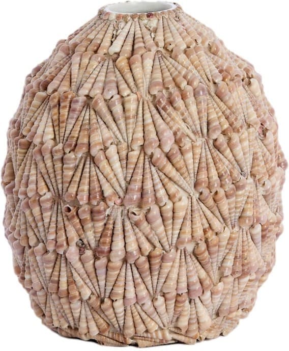 Light & Living Vaas Shell - zand-taupe Bruin Vaas