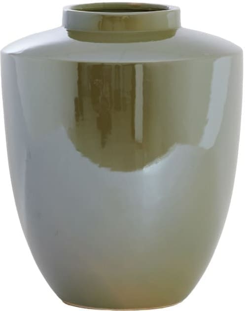 Light & Living Vaas Talea - keramiek olie licht groen Groen Vaas