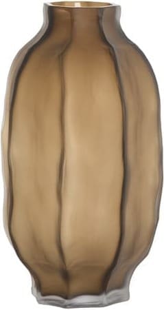 Light & Living Vaas Tejeda - glas mat donker bruin Bruin Vaas