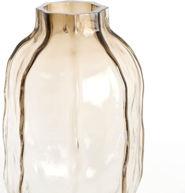 Light & Living Vaas Tejeda - glas transparant licht bruin Bruin Vaas