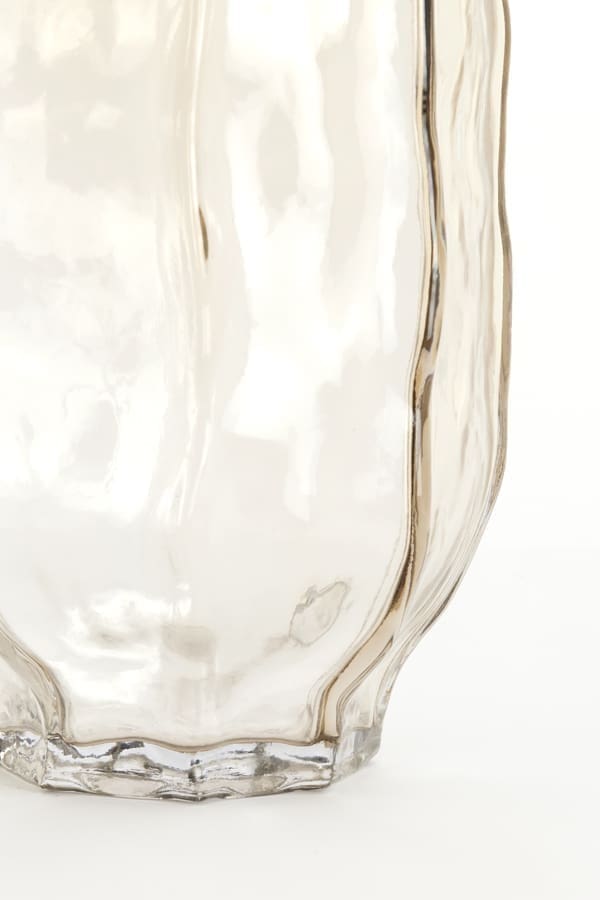 Light & Living Vaas Tejeda - glas transparant licht bruin Bruin Vaas