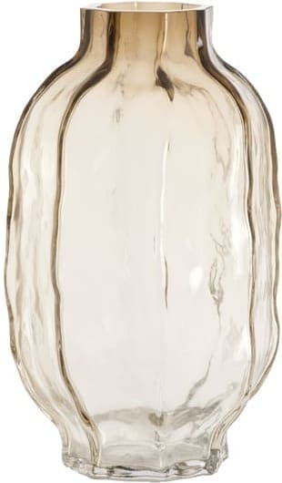 Light & Living Vaas Tejeda - glas transparant licht bruin Bruin Vaas