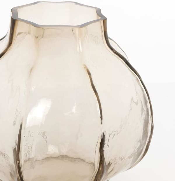 Light & Living Vaas Tejeda - glas transparant licht bruin Bruin Vaas