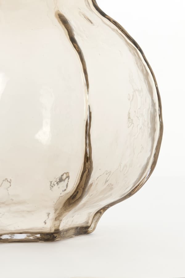 Light & Living Vaas Tejeda - glas transparant licht bruin Bruin Vaas