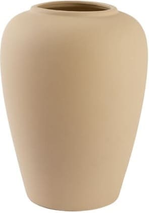 Light & Living Vaas Valeria - keramiek mat beige Wit Vaas