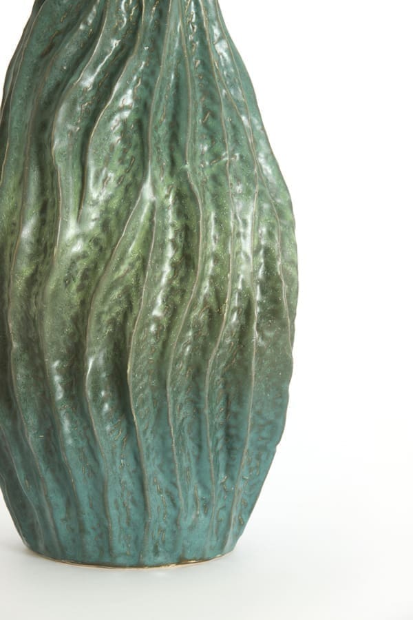 Light & Living Vaas Vania - keramiek petrol Blauw Vaas